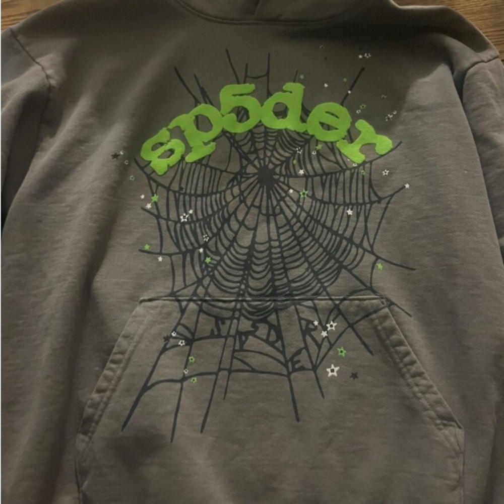 Green and Black Graphic Hoodie